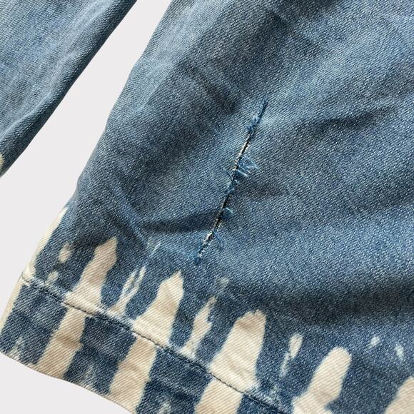 Pilcro and the Letterpress Ultra High Rise Bleached Hem Culottes Jeans Size 28 - Picture 10 of 12